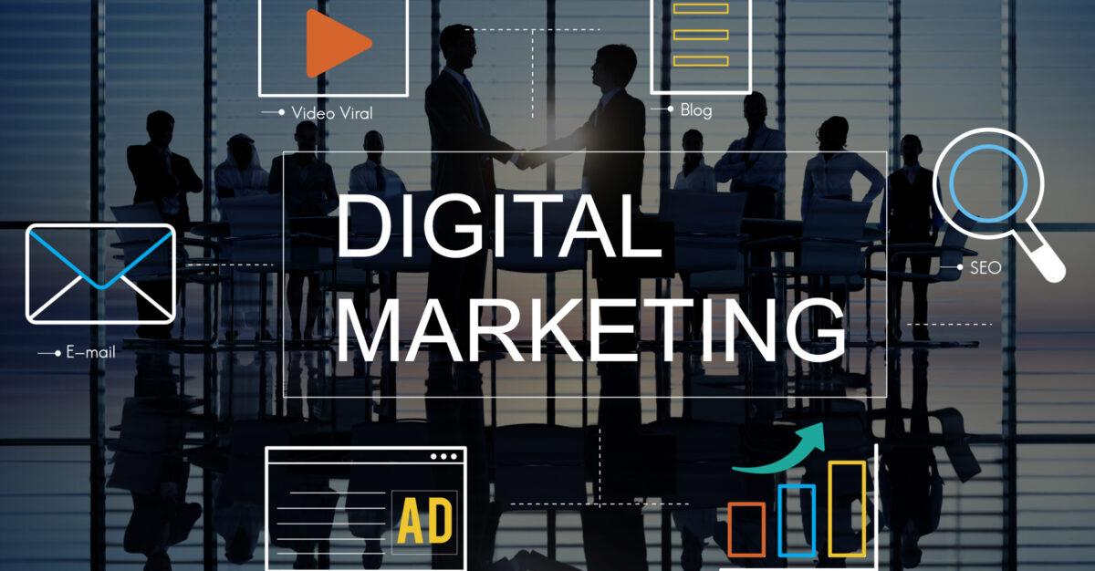 Digital Marketing Media Technology Graphic Concept Digital Marketing